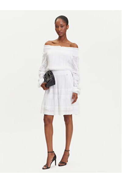 Guess Rochie casuală pentru femei, albă, W5GK24WE550