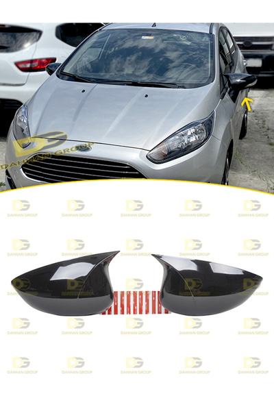 DG Power Ford Fiesta MK6 2008 - 2017 Batman Yarasa Ayna Kapağı Parlak Siyah A...