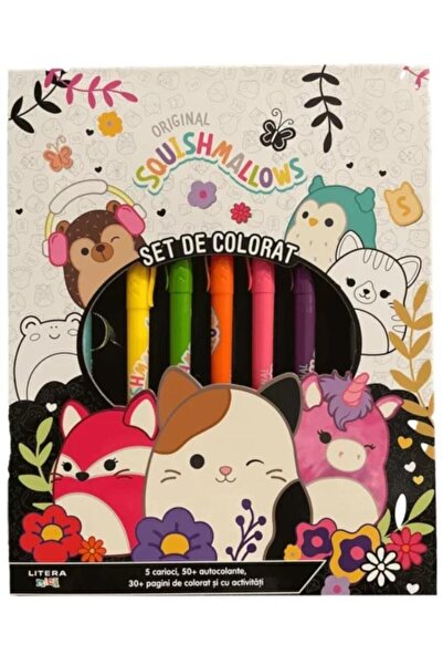 Editura Litera Original Squishmallows. Set de colorat