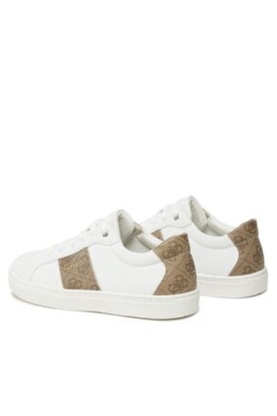 Guess Teniși de damă albi, maro FL7TDOFAL12