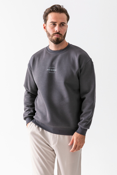 JB John Borners Мъжка велосипедна яка John Borners с принт 3 нишки суитшърт а...