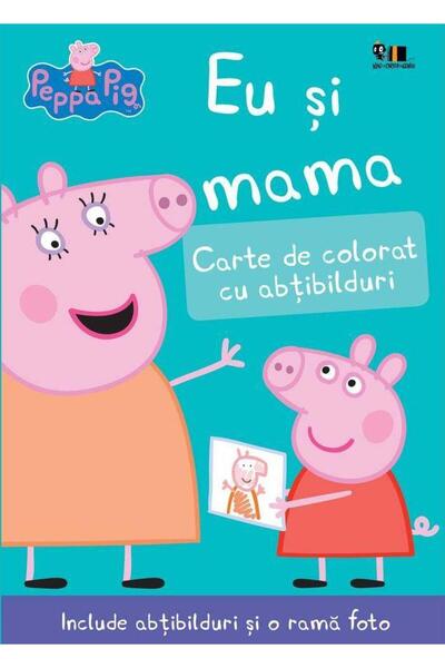 Editura Vlad si Cartea cu Genius Peppa Pig: Eu si mama. Carte de colorat cu a...