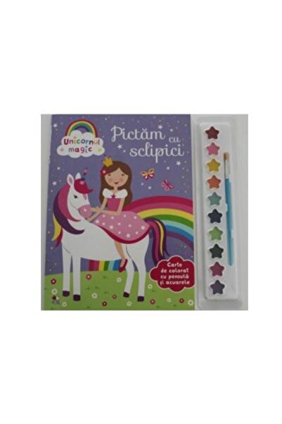 Editura Litera Unicornul magic. Pictam cu sclipici. Carte de colo
