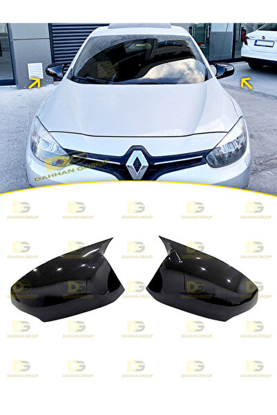 DG Power Renault Fluence 2009 - 2016 Batman Yarasa Ayna Kapağı Parlak Siyah A...