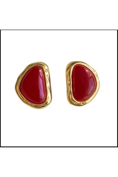 Pao Rosa Burgundy Earrings