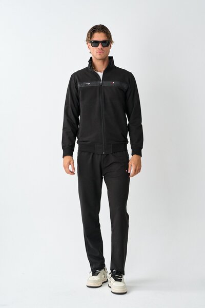 Dechers Men's Two Thread Large Size Sweat Suit Set E216