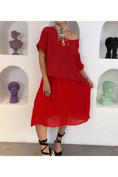 GÜLDEN KATRAN Women's Italian Mesh Dress