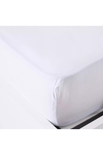 Home Box Ballina Solid Cotton Queen Fitted Sheet - 150x200+33 cm