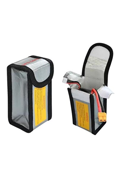 Motorobit Lipo Pil Yanmaz Koruma Çantası - 6.4x5x12.5 cm