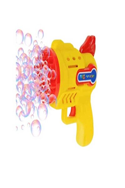 BLUEST SHOP Big Buble Gun Baloncuk Köpük Makinesi Tabancası Pilli - Sarı