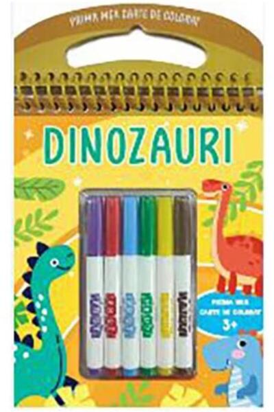 Editura Prut International Prima mea carte de colorat. Dinozauri (cu carioci)