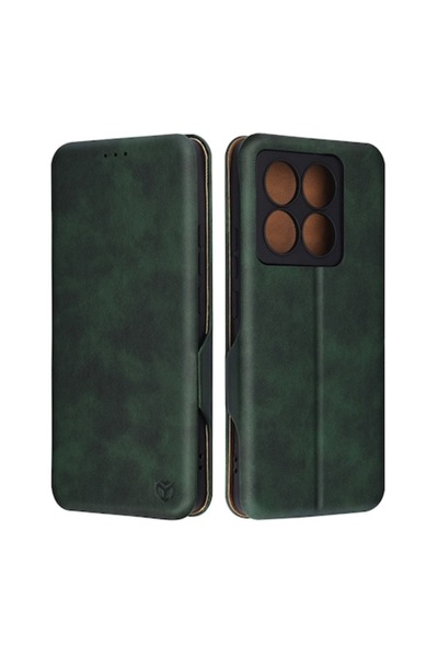 Velo Husă compatibilă cu Xiaomi 14T Pro, Elite Content W1201 - Verde intens d...