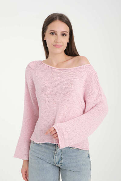 İLKCET MODA Off Shoulder Oversize Women's Sweater