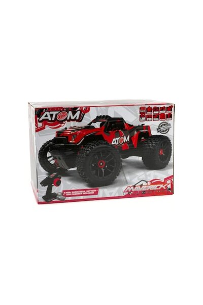 MAVERICK Camion electric RC Atom AT1 1/18 4WD Roșu