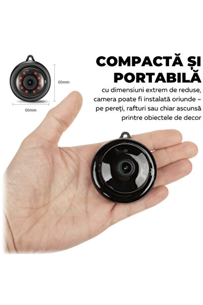 N2L Store N2L Store® Mini Spy Camera, 32GB, Wi-Fi, 1080P, Infrared, 150° angle, motion detection