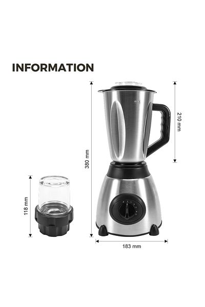 Türkiye 1.5L Electric Blender Stainless Steel Glass Countertop Blender Smoothie Juicer Small Kitchen Applian
