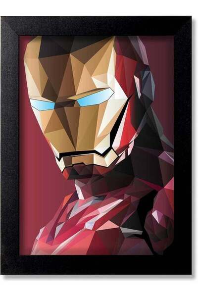 Emoda home Trove ملصق حائط الرجل الحديدي، طباعة فنية لبطل خارق (20 × 30 سم) ب...