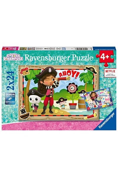 RAVENSBURGER Παζλ Ravensburger, Το Κουκλόσπιτο της Gabby, 2 x 24 κομμάτια, 3+...