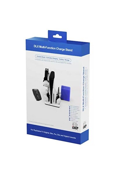 iMP Tech Charging and Cooling Stand for PS5, iMP Tech, elegant design, 3-speed fan, gray