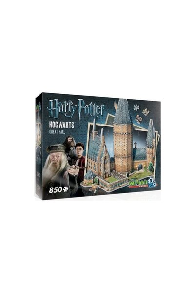 Wrebbit Puzzle 3D Harry Potter, Great Hall, 3D, 850 pieces