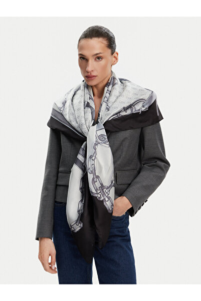 Guess Women's Scarf White, Black AW5301SIL03