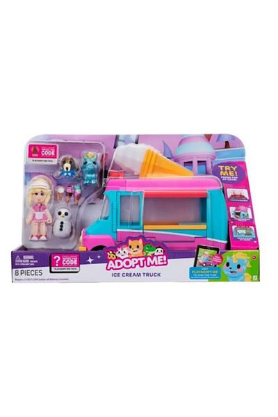 Jazwares Set figurine, Jazwares, Adopt Me!, 1 figura Elsa, 1 auto, 1 foca, 1 unicorn, multicolor, pentru copi
