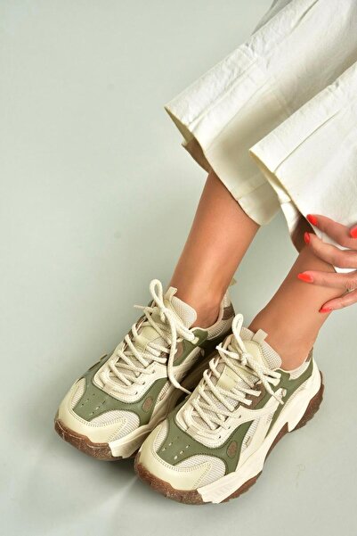 Fox Shoes V312613509 Khaki/Beige Sports Shoes Sneakers