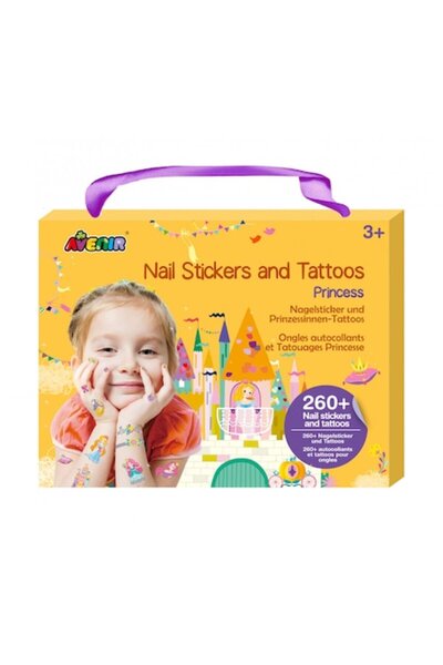 AVENİR Stickere pentru unghii si tatuaje - Printesa