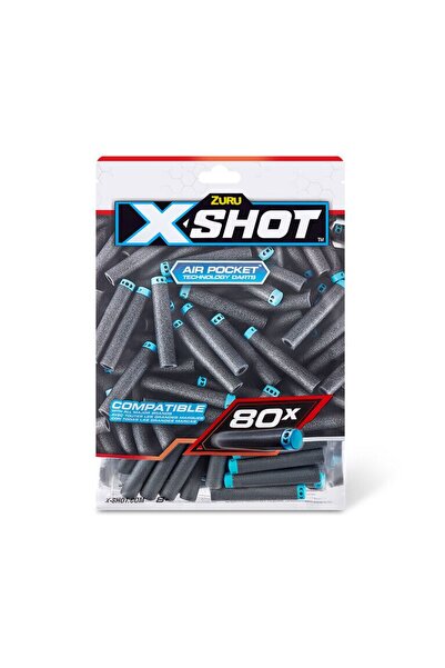 Zuru Set 80 gloante pistol, Zuru, Spuma/Plastic, Negru/Albastru