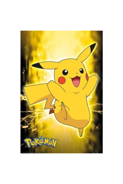 Pokémon Αφίσα Pokemon Pikachu Νέον, πολύχρωμη, 91.5x61