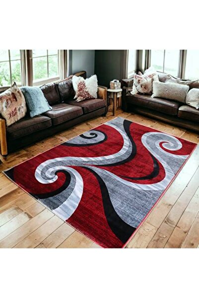 AGORA TEXTİL Covor Gold COLLECTION 100x200 cm - Rosu/Gri