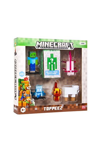 mattel Minecraft 3D Figure 6 Pack Deluxe Box Random