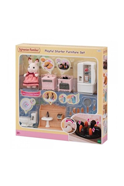 SYLVANIAN FAMILIES Sylvanian Families 5449 Set de joacă, mobilier cu accesorii și figurină mamă iepuraș, 27 de piese