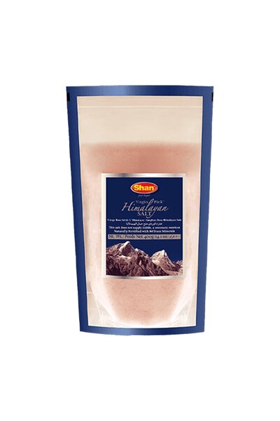 Shan Virgin Pink Himalayan Salt 400 g Natural, Mineral-Rich Salt for Cooking & Daily Use