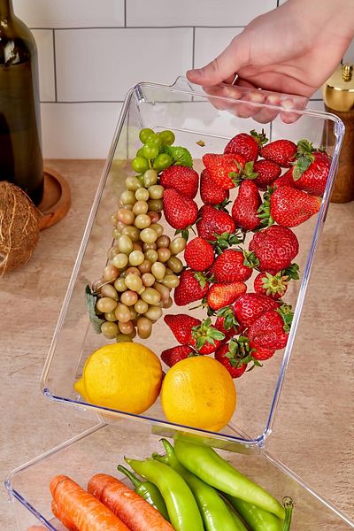 EWs 3-Piece Refrigerator Organizer & Refrigerator Organizer 3 Lt