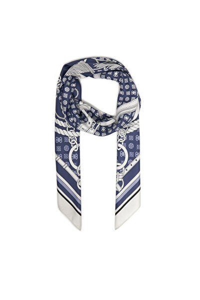 Guess Women's Scarf White, Blue AW5340POL03