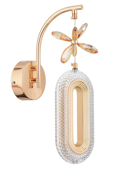 İstanbul Avize Aplik Led Alfa Tekli Gold Aplik