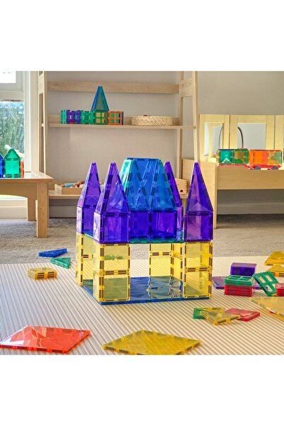 Connetix Magnetic Blocks, Connetix, Rainbow Blue & Green Base Plate, 2 pieces