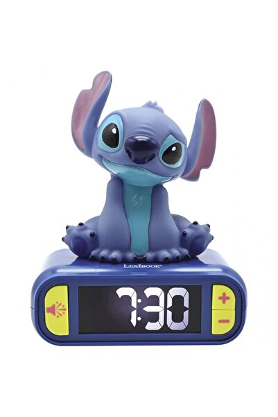LEXIBOOK Ξυπνητήρι - Disney Stitch, με Νυχτερινό Φως και Τρισδιάστατη Φιγούρα