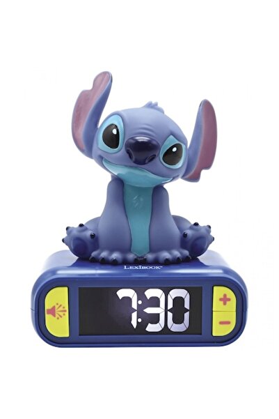 LEXIBOOK Ξυπνητήρι - Disney Stitch, με Νυχτερινό Φως και Τρισδιάστατη Φιγούρα