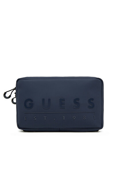 Guess Geantă cosmetică pentru bărbați, bleumarin, PMYOWRP5241