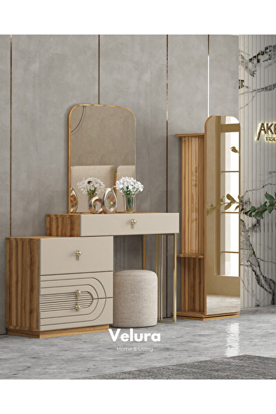 Velura Home & Living Kelebek Modern Aynalı Şifonyer