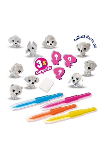 SES Creative Kit desen aerograf pentru copii, SES Creative, 4 markere, 3 figurine, multicolor