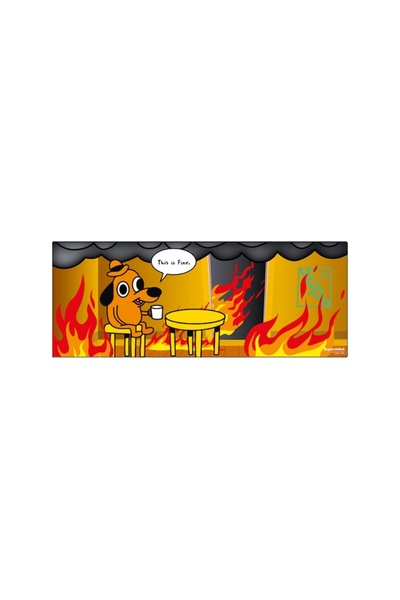 Supe Mousepad This Is Fine