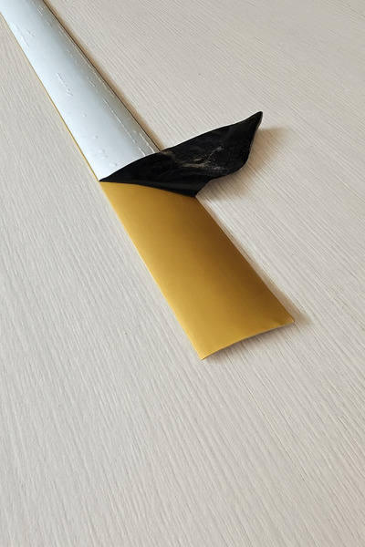 meronze Door Threshold Profile - 125 cm - Self Adhesive Aluminum Yellow – Hardwood Transition under Door Strip