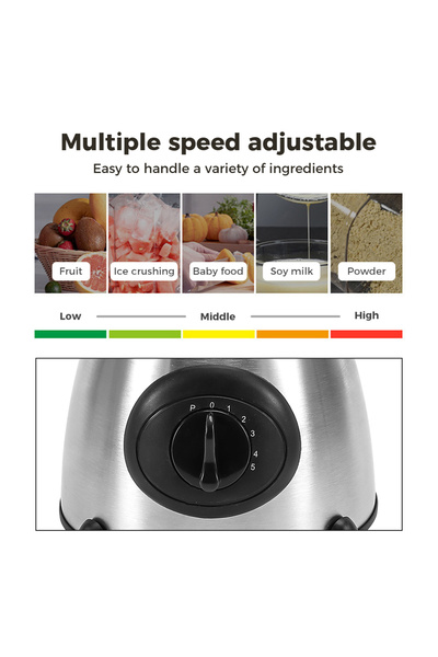Türkiye خلاط كهربائي سعة 1.5 لتر، خلاط زجاجي من الفولاذ المقاوم للصدأ، عصارة سموثي، جهاز مطبخ صغير