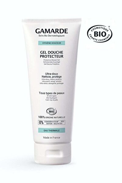 Gamarde Protective Shower Gel 200ml – Certified Organic Foaming Body Cleanser