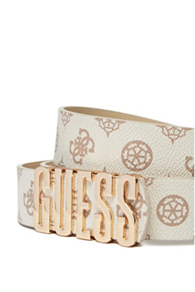 Guess Curea de damă ecru BW9173P4435