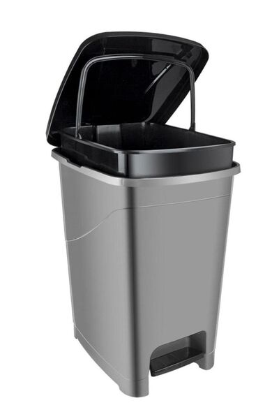 Genel Markalar İç Kovalı Pedallı Çöp Kovası 15 Litre, Metalik, Şık ve Kullanı...