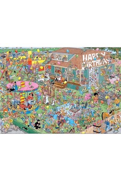 Jumbo - Puzzle Jan van Haasteren: Petrecere de aniversare - 1.000 de piese